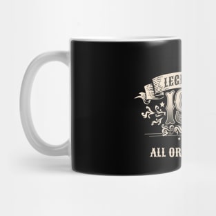 Retro Vintage Birthday Legend since 1965 All Original Parts Mug